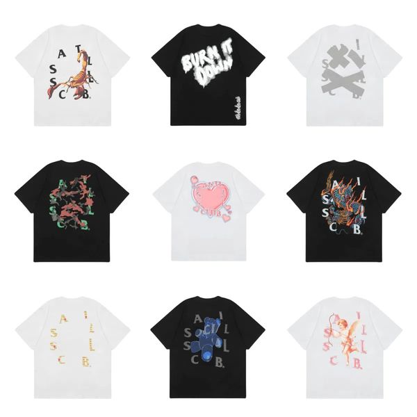 Unisex Stylish Logo Printed Tees Durable Comfortable Clothing