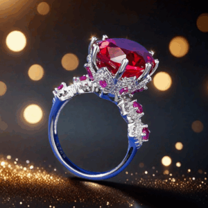 12*16 Red Rose love Ring S925 sterling Silver Deep Blood Red Handcrafted Luxurious Inlay High-Carbon Diamond Elegant Unconventional Design Fashionable Jewelry gift