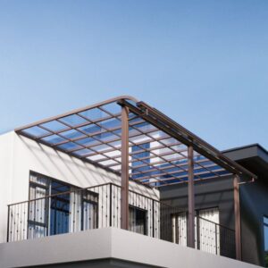 OEM Customized Windproof Waterproof Polycarbonate Awning with Aluminum Frame