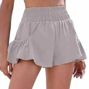 Womens high waisted shorts fashionable sports running shorts sports training shorts gym quick drying pants yoga pants tennis pants summer womens clothing 20115