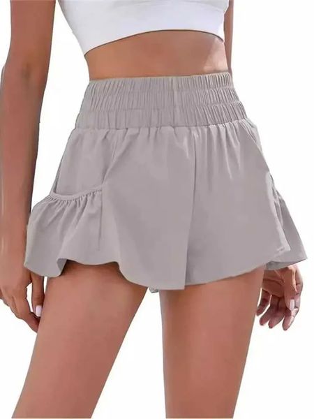 Womens high waisted shorts fashionable sports running shorts sports training shorts gym quick drying pants yoga pants tennis pants summer womens clothing 20115