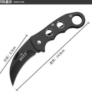 Camping knife High hardness Portable self-defense Claw knife Mini scimitar Field folding key Fruit knife