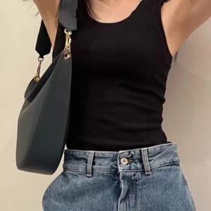Tank Top Summer Slim Sleeveless Womens Croptop Outwear Elastic Sports close fitting woman t shirt Sports yoga top simple vest Short Knitted Tanks