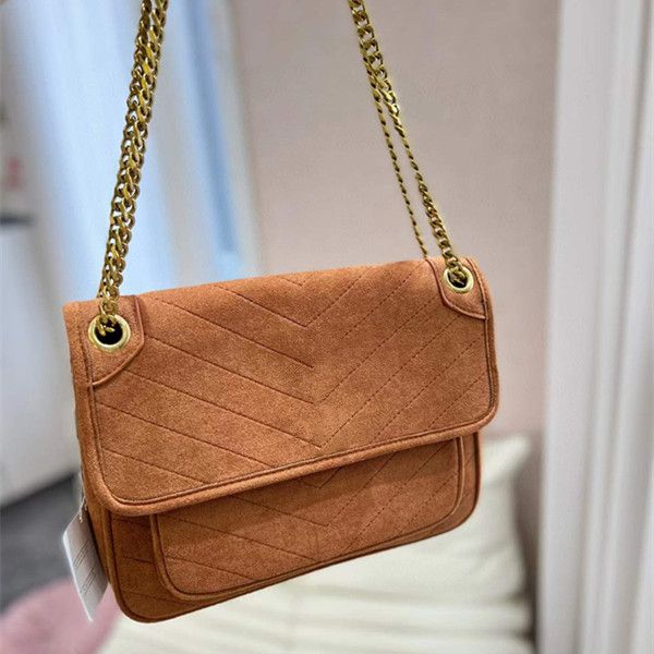 Niki Messenger Bag Fashion Chain Bag Designer Leather Single Shoulder Bag Clamshell 5A diagonal Top tote Casual purse