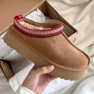 With box Tazz Slippers Womens Tasman Fur Slides Classic Mustard Seed Ultra Mini Platform Boot Slip-on Les Petites Suede Wool Seal Winter Designer Booties Size 35-44