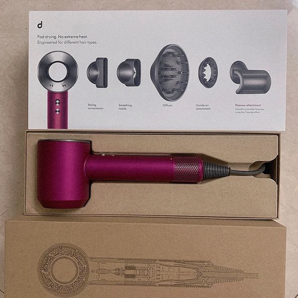 Designer Dryers Hair Salon Anion MuteHairdryer Designer Hair Care Electric Hair Drier Quick-dry Safety Egative Ionic Profession Blow Power In 7 Options