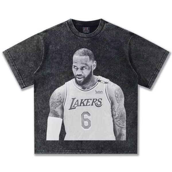 James American Series Thick Unisex T-Shirt Crossover Short Sleeve Small Neck 100% Cotton 300g