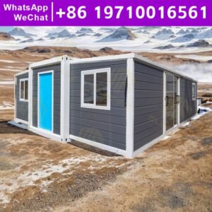 Modular Prefab Home House Tiny Houses for Living 2 Bedroom Frame Steel Structure Prefabricated House Capsule Outdoor Leak Proof
