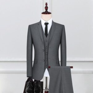H191 Business suit men's jacket three piece suit groomsmen suit professional suit