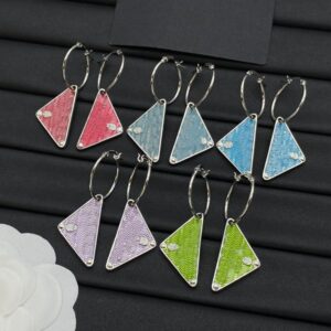 Designer Luxury Brand Classic Earring Hoop High Quality Dangle 18K Gold Plated Charm Earring Women Earring Jewelry Wedding Party Gift with Box