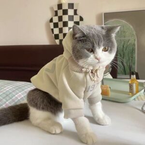 Stylish Spring/Fall Pet Clothes Dogs & Cats – Cute Fleece Outfits for Ragdoll, British Shorthair