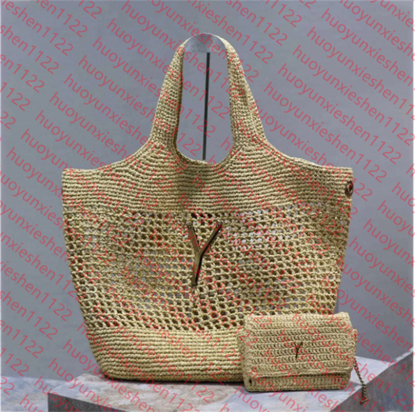 Designer Bag Raffias Straw Shoulder Bags Luxury Handbag Woman Large Capacity Beach Bag Woven Purse Luxuries High-Quality Leather Tote With Metal Letter