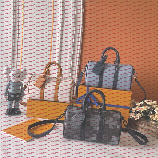 High Quality Crossbody Tote Bag Genuine Leather Coated Canvas Shoulder Bag Cow Leather Shoulder Strap Luxury Handbag With Handle Handbag Crossbody Travel Bag