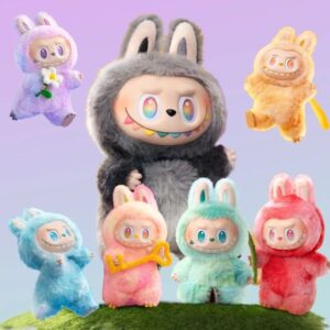 high quality labubu PVC mystery bd box action animation character doll phone accessories cute collectible toys Decor Gift Kawaii Figure Face clothes Doll
