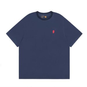 womens polo shirt classic embroidered round neck basic mens casual couple tees