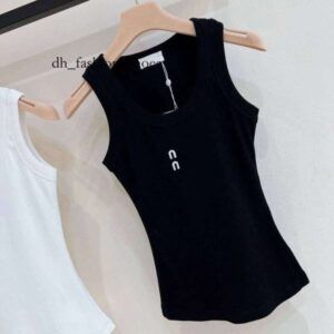 miuly Womens Blouses Shirts Designer t Shirt Women Cropped Top t Tank Anagram Regular Cotton Jersey Camis Female Tees Embroidery Knitwear for Sport Yoga Top dc0