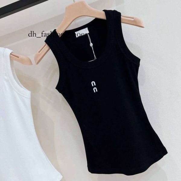 miuly Womens Blouses Shirts Designer t Shirt Women Cropped Top t Tank Anagram Regular Cotton Jersey Camis Female Tees Embroidery Knitwear for Sport Yoga Top dc0