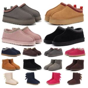 Boots Tasman Australia Slippers Tazz Womens Boot Suede Classic Ultra Mini Platform Funkette Disquette Booties Slides Women Mustard Chestnut Winte