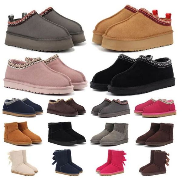 Boots Tasman Australia Slippers Tazz Womens Boot Suede Classic Ultra Mini Platform Funkette Disquette Booties Slides Women Mustard Chestnut Winte