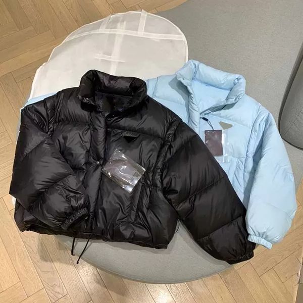 Womens Down Parkas Jackets Puffy Windbreaker For Lady Short Style Slim Coats Woman Outwears Warm Thick Winter Jacket Size S-L