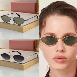 New Fashion Regard Sunglasses Irregular Metal Frame S MU56ZS Vintage Playful Polygon Metal Glasses Summer Avant Garde Trend Style Anti Ultraviolet With Box