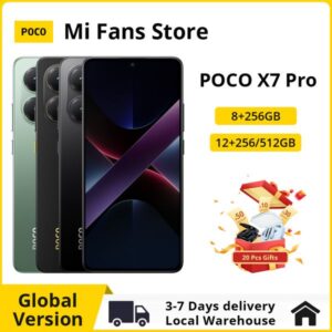 POCO X7 Pro Global Version Smartphone Dimensity 8400-Ultra 6000mAh 90W Charge 50MP camera with OIS 120Hz NFC 5G