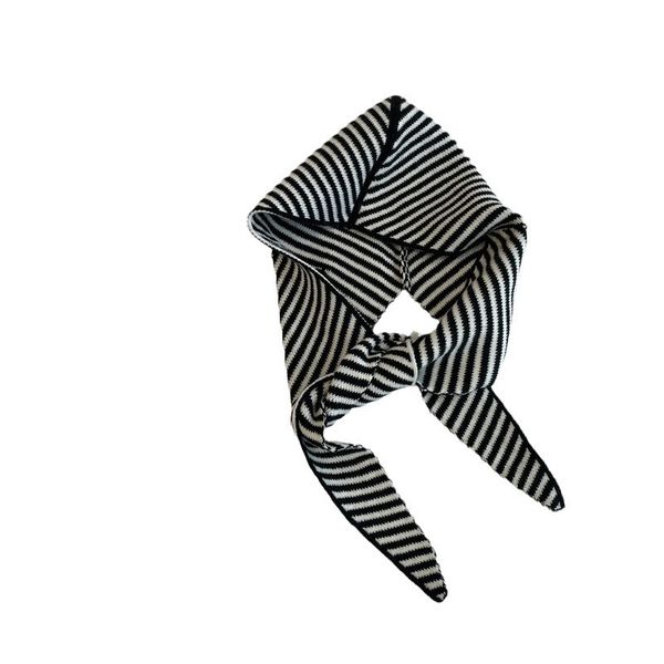 1-356 Women's Striped Hat & Scarf Set - Autumn Winter Warm Shawl with Integrated Headwear