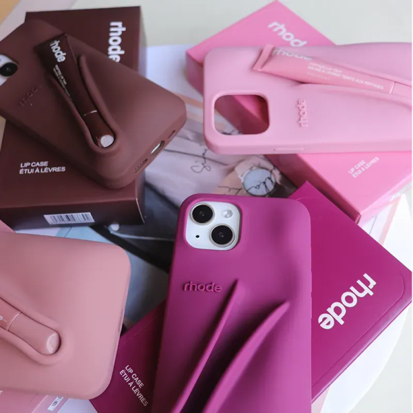 rhodes phone case For iPhone 16 Pro Max case 16 15 Plus 14 Pro 13 12 Luxurys Designer Fashion iphone case Lip Gloss Lipstick Lip Balm 3D Silicone Phone cover with box AAA