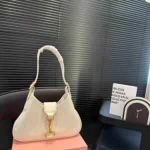 Metal buckle soft leather small bag –M8605