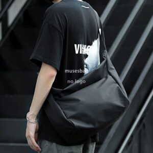 Japanese casual shoulder bag men's and women's backpack crossbody bag Lightweight travel messenger bag riding diagonal backpack trend men's bag