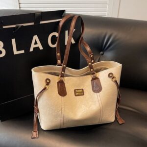 New simple retro large capacity designer Tote bag women's casual single shoulder crossbody fashion handbag 2025s Wholesale bags