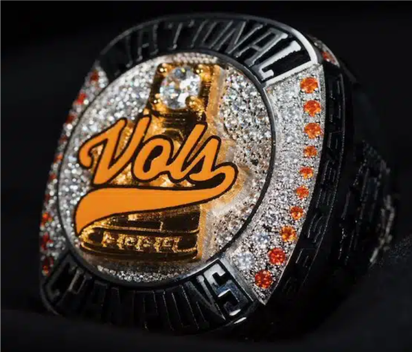 2024 Tennessee Vols 2025 National Team Champions Championship Ring With Wooden Display Box Sport Souvenir Boy Women Men Fan Gift