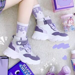 shoe Xinchen Run Original Authentic Lolita Gaobang Sports Shoes for Women, Versatile and Cute, Spring Thick Sole Heightening