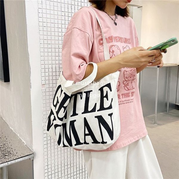 Women's large bag large capacity canvas bag Europe and the United States fashion all-in-one shoulder bag dual-use handbag shopping bag new