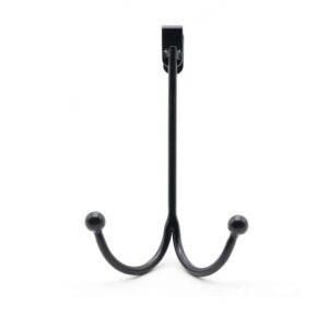 Wrought iron simple door hook nailless wardrobe door back coat hook metal craft clothes hat multi-purpose can double-ended wall hook
