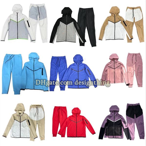 Men Tracksuits Designer Hoodie Tech Fleece Sweatshirts And Sweatpants Matching Set Casual Short Set Streetwear Two Piece Lounge Set
