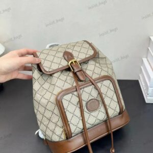 Designer Backpack Luxury Retro Schoolbag Men Travel Back Packs Vintage Rucksacks Handbag Womens Knapsack Drawstring Backpacks Tote Bag Shoulders Bag BFD2503123