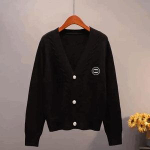 New 2024 Brand Style Letter Embroidered Women Cardigan Sweater Long Sleeve Buttons Knitted Jackets Designer Casual Spring Sweaters Size S-3XL