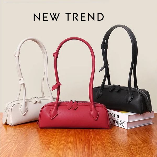 Designer Bag French Teckel Bags Baguette Armpit bag Genuine Leather tote bags Shoulder Bag Women Fashion Handbags