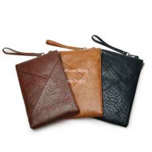 New men's casual hand grab jigsaw handbag fashion trend long large capacity purse wholesale