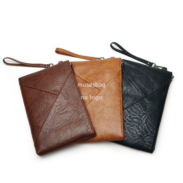 New men's casual hand grab jigsaw handbag fashion trend long large capacity purse wholesale