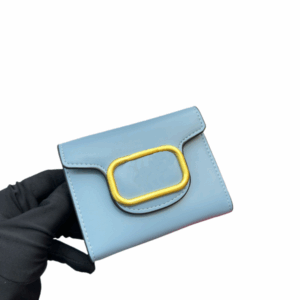 Designer Faux-Leather Clutch for Her Sleek Folding Style w/ Hidden Zipper Pouches Designer bag