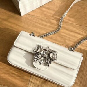 High quality niche design Kra Heart Bag new fashionable three-dimensional bow chain single shoulder portable underarm bag designer bag