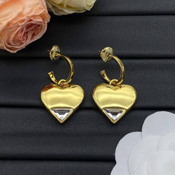 Luxury Earrings Designer Fashion Letter Jewelry For Women Rhinestone Crystals Hoop Stud For Party Weddings Gift