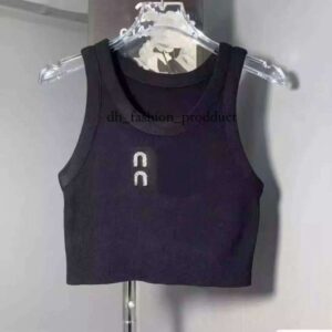 Women's mimi vest designer tank top women tank tops designer luxury vest sleeveless camis pure cotton knitted camisole tees Women's mumus Sleeveless vests size 742 3f9