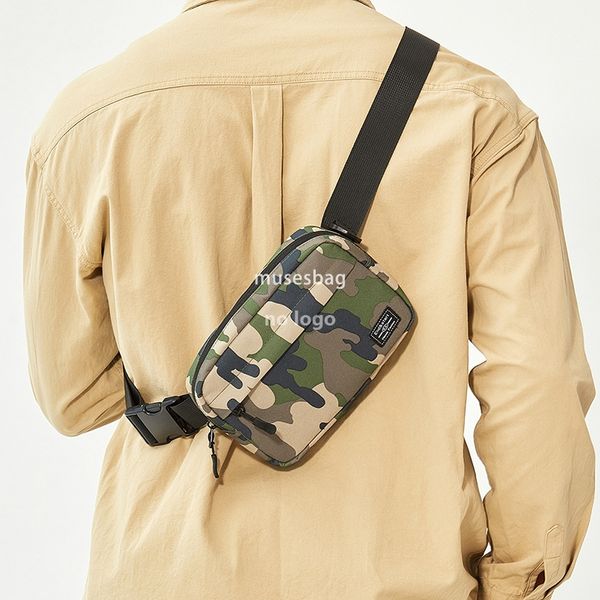 Men's backpack general fashion brand crossbody bag camouflage multi-functional chest bag outside single shoulder tactical small bag mobile phone men and women