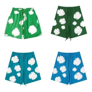 mens nim shorts designer t shirt de short womens t shirt sleeves sweat suits man shorts green black Round neck cotton T-shirt unisex oversized pants asian size s-xl