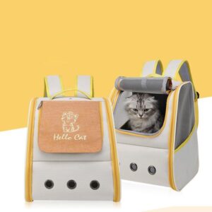 Breathable Double Shoulder Cat & Dog Travel Bags with Side Opening – Large Capacity Pet Carrier