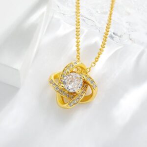Eternal Heart Collar Necklace – High-end European/American Designated Lucky Four-Leaf Clover Rotating Necklace