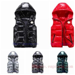 Mens gilet QR Code scan NFC designer jacket down woman vest feather filled material graphite gray black and white blue pop couple coat